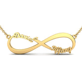 #FC2010 Custom Infinity Name Necklace β Personalized Couples or Family Jewelry